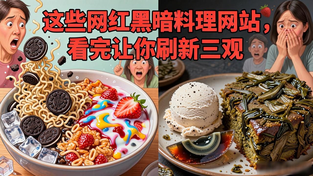 这些网红黑暗料理网站，看完让你刷新三观